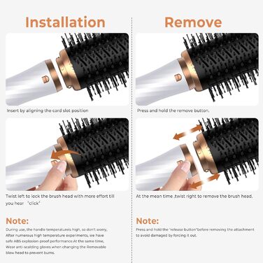 Набір для укладки волосся 7 в 1 OKWRAP Airstyler: фен, плойка, щітка, випрямляч. 110000 об/хв, іонізація, тиха робота. Колір: сірий