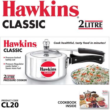 Скороварка HAWKINS Classic CL20, алюмінієва, 2 л, срібляста, компактна