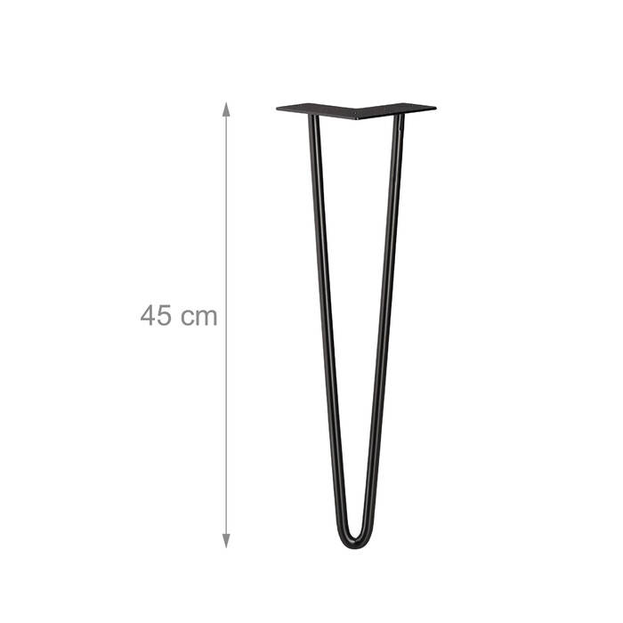 Set of 4 Hairpin Legs with 2 Braces