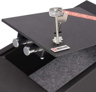 Вбудований сейф для підлоги з ключовим замком Tresor – сейф для підлоги, 4L, 13x39x21 см