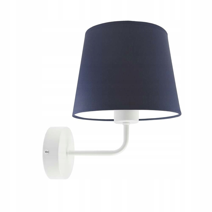 Настінний світильник-бра з абажуром, LED E27, білий