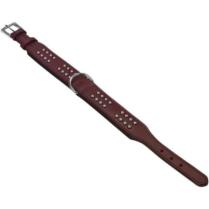 Nobby Leather Collar VINTO, 60 cm (53-58 cm), 50 mm, 1 piece (brown, neck circumference: 39-43 cm)