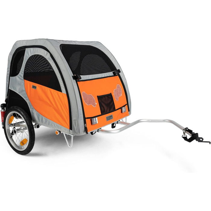TrendPet Comfort Wagon L: Фарм'ятковий причіп для собак великих порід з амортизацією, алюмінієвий каркас