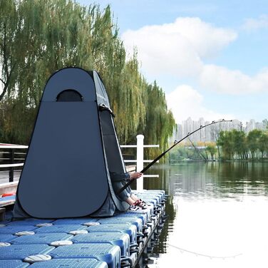 SONGMICS Pop-Up Privacy Tent - Outdoor Shower & Toilet Tent for Camping, Fishing, Beach - Portable Changing Room with Carry Bag