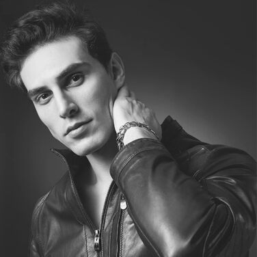 Чоловічий браслет URBAN JEWELRY з нержавіючої сталі, чорний, 23 см (з подарунковою коробкою бренду)