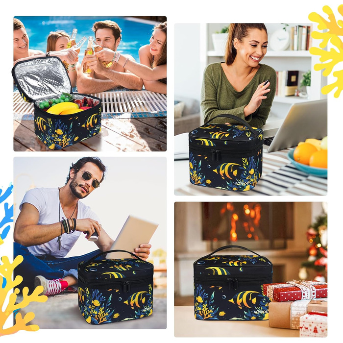 Сумка-холодильник для обіду: компактна, легка, водонепроникна, для роботи та школи