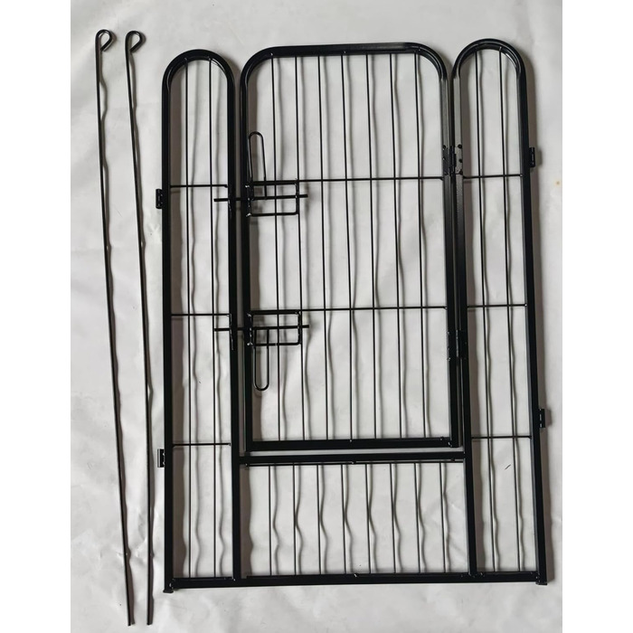 Вигул для цуценят, вольєр, клітка для собак, огорожа для собак, клітка для тварин, огорожа для тварин, клітка для собак з гратами, вигул для тварин, клітка для транспортування, вигул для кроликів, кемпінговий забір, кемпінговий вольєр, 12-TLG., 80 см, клі