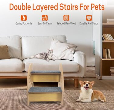 Сходинки для собак, антиковзаюча рамка для дивана, сходинки для собак та котів, 30 см, для дивана, ліжка