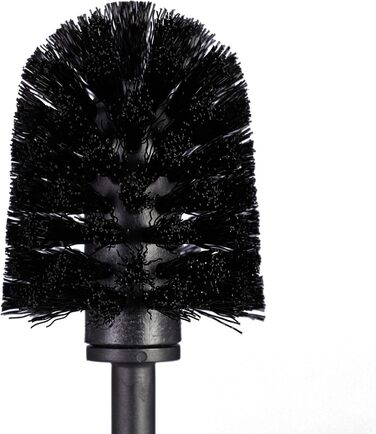 Relaxdays Toilet Accessories Set - Toilet Paper Holder, Toilet Brush & Holder, Standing, Black