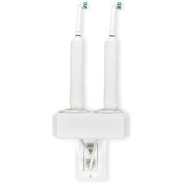 Electric Toothbrush Holder, Wall Mount, Oral-B, 2 Chargers, GFCI/Decora Single Standard Vertical