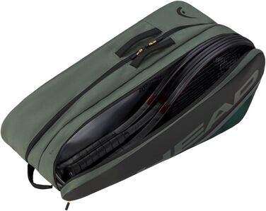 HEAD Tour Racquet Bag - Schwarz/Weiß (Thyme/Banana) - Tennis Bag for Players