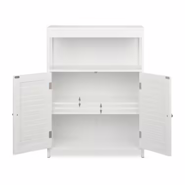 Relaxdays White Bathroom Cabinet