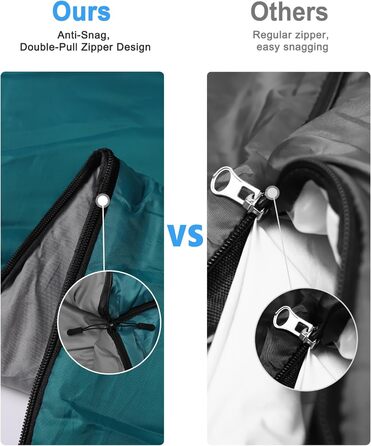 Сплячий мішок Outdoor для кемпінгу на 4 сезони - дорослий спальний мішок, функція 2 в 1, теплий, легкий, водонепроникний для рюкзаків, походів та подорожей, 220 x 80 см