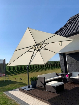 Садова парасолька GardenLine, бежева, 500 x 250 см