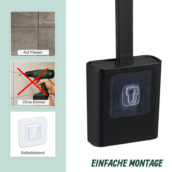 Wall-Mounted Toilet Brush