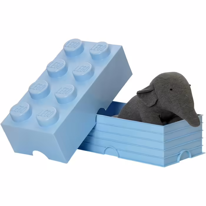 Контейнер для зберігання Lego Brick 8 великий, світло-блакитний