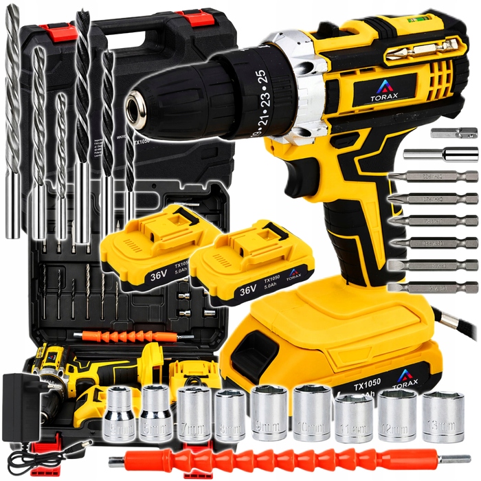 Акумуляторна шурупокрут TORAX 36 V TX1050