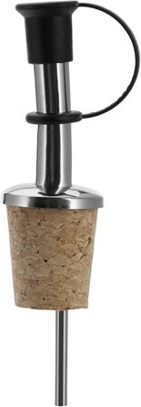Виливники для пляшок Westmark 2 шт. (спирт, олія, оцет), нержавіюча сталь, корк, з повітряною трубкою, з петлею, сріблясті