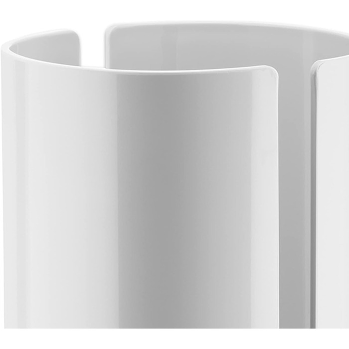 Alessi Birillo PL18 W - Toilet Paper Holder made of Thermoplastic Resin and PMMA, White, L 15cm, W 15cm, H 31cm