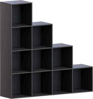 Стелаж Vida Designs Durham 10 кубів, чорний, для книг і зберігання, органайзер у вітальню