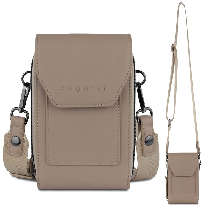 Сумка Bugatti Almata на плече з відділенням для смартфона, кросбоді для жінок (пісочний колір)