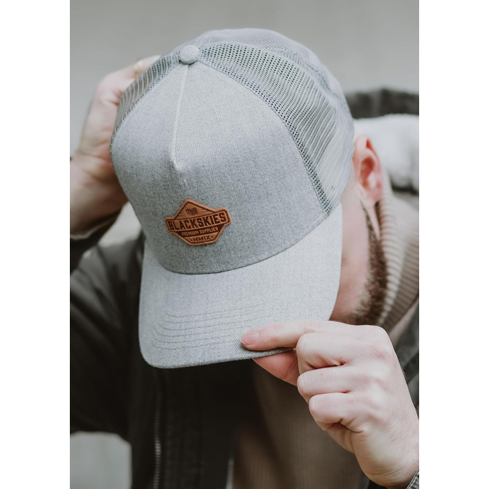 Кепка бейсболка Blackskies Essentials Trucker Cap сіро-блакитна унісекс, кепка для чоловіків та жінок, вуличний стиль, літо