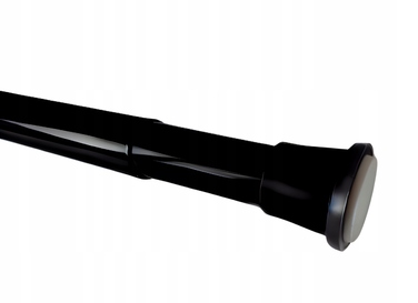 Розпірна штора для душу Estiva 190-300 x 27 мм, чорна