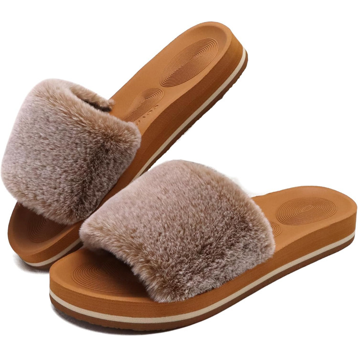 Тапочки халатні жіночі COFACE з м'якою підкладкою, халатні шльопанці, домашні тапочки, шльопанці для дому, теплий варіант на літо та зиму, рожеві (43 EU, Khaki)