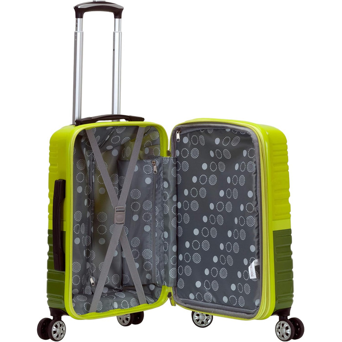 Чемодан Rockland Melbourne Hardside розкладний, спінне колесо, 2 шт. (20'/28'), 2TONEGREEN