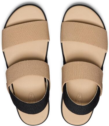 Жіночі сандалі Keen ELLE BACKSTRAP (38.5 EU, широка колодка, колір: кукурудзяний чорний)