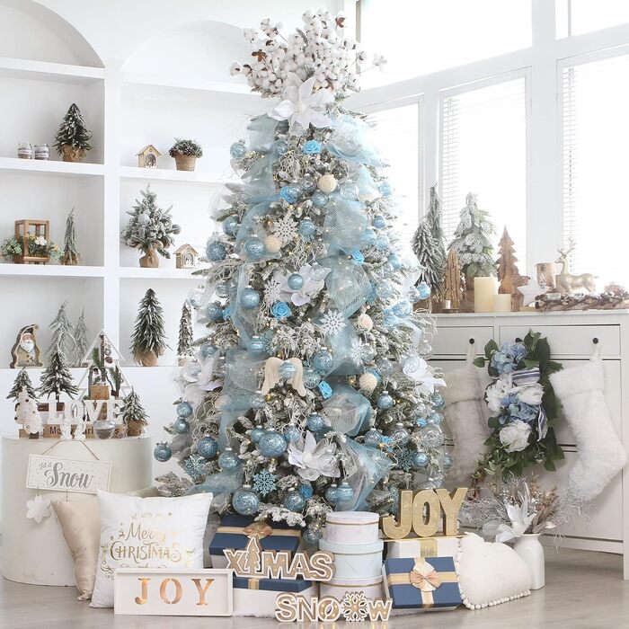 Набір прикрас для ялинки Sea Team 60 мм, 30 шт., блакитний