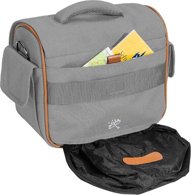 Сумка для камери PEDEA 'Vintage' з захисною плівкою для дисплея Canon, Nikon, Pentax, XL (Сірий)