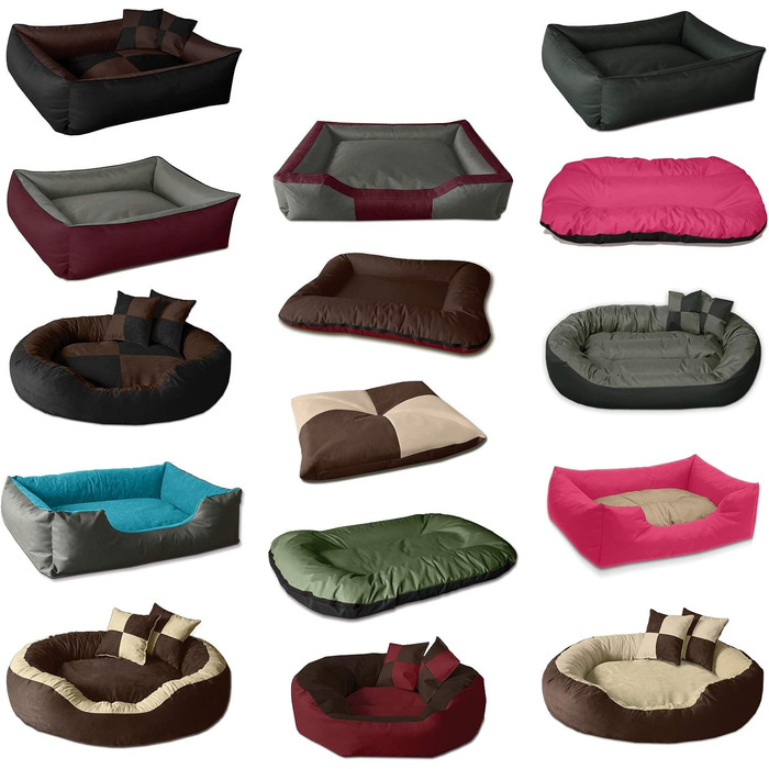 Килимок для собак BedDog® Nelly - м'який лежак для тварин, штучна шкіра, 90x60 см, пісочний/кремовий колір