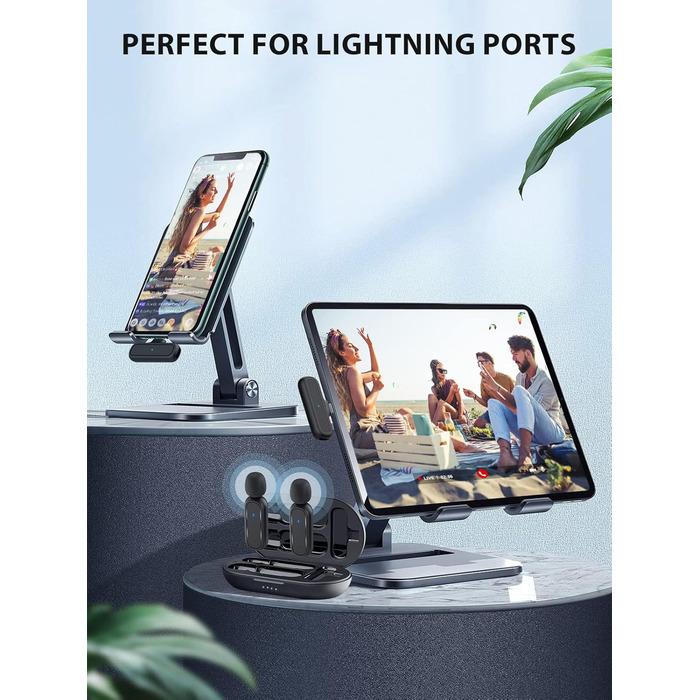 Мікрофон Lavalier Moman Handy Mini (Lightning) з шумозаглушенням та зарядним кейсом для iPhone, Vlog, Live-Streaming, YouTube, TikTok (жовтий)