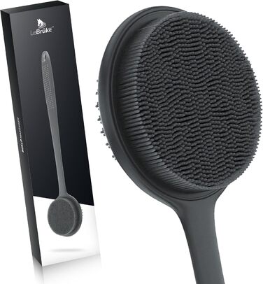 Силіконова щітка для спини Lebrüke® - Скребок для тіла з довгою ручкою для душу