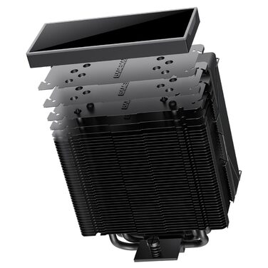 Кулер CPU GAMEMAX SIGMA 550 Infinity (білий) для Intel LGA1851/1700, AMD AM5/AM4, 220W TDP, 5 Heatpipes, 120mm ARGB PWM