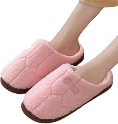 Жіночі плюшеві шльопанці, теплі фетрові тапочки-шльопанці, 36-45 (36/37 EU, Z001 Рожевий)