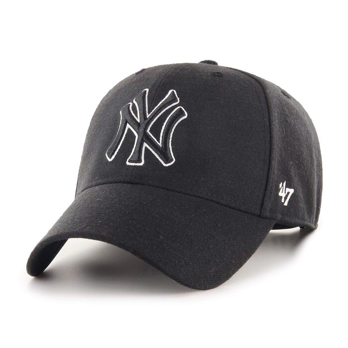 Кепка бейсбольна New York Yankees MLB, регульована, чорно-біла