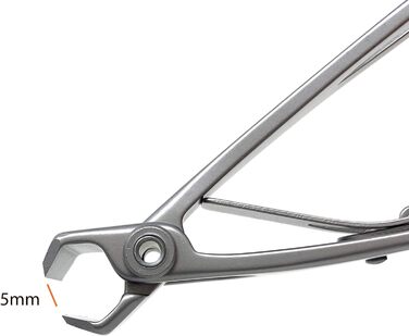 Кусачки для нігтів Kohm CP-220L прямі, 5 мм, для товстих нігтів, сріблясті
