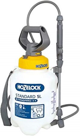 Обприскувач HOZELOCK Standard 5 л, для водних розчинів, інсектицидів, фунгіцидів, гербіцидів, добрив, з 20-см штангою