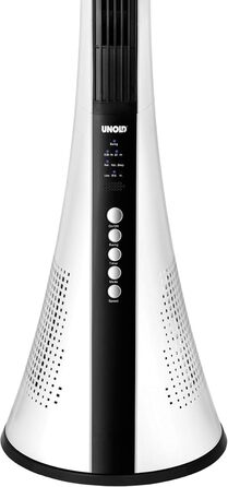 Турбовентилятор UNOLD 86890 View - білий, з осциляцією 60°, таймером, 3 швидкості, режими сну/нормальний/натуральний, з пультом керування