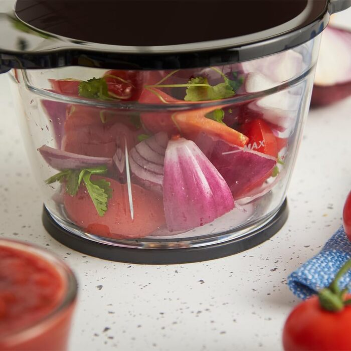 Кухонна машина Russell Hobbs 27131-56: електрична, для овочів, фруктів, м'яса, цибулі, 1л, нержавіюча сталь, 350W