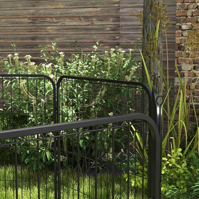 Летворешітка PawHut для цуценят, 8-секційна, 80x80 см, для собак, котів, тварин, внутрішня та зовнішня | PawHut