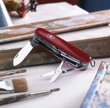 Мультитул Victorinox Explorer - Швейцарський ніж, 16 функцій, червоний
