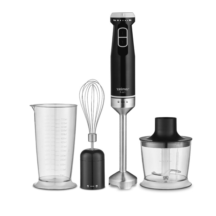 Ручний блендер Zelmer ZHB4632 X-Act, 1200 Вт, чорний