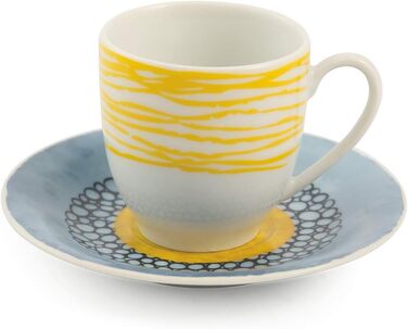Villa d'Este Home Tivoli, Marea Espresso cups with saucer, set of 6