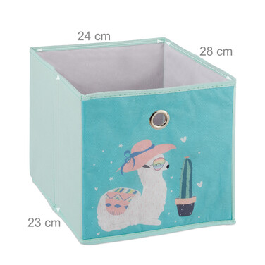 Relaxdays Children's Shelf Llama with Boxes