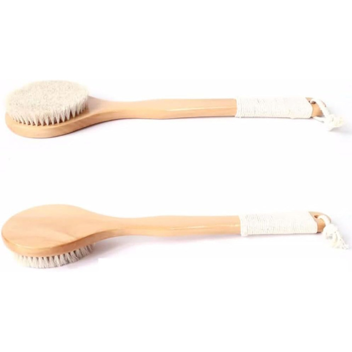 CambOs Long Handle Shower Brush for Women, Horsehair Bath Brushes, Bath and Body Brushes, Back Scrubber for Shower for Men
