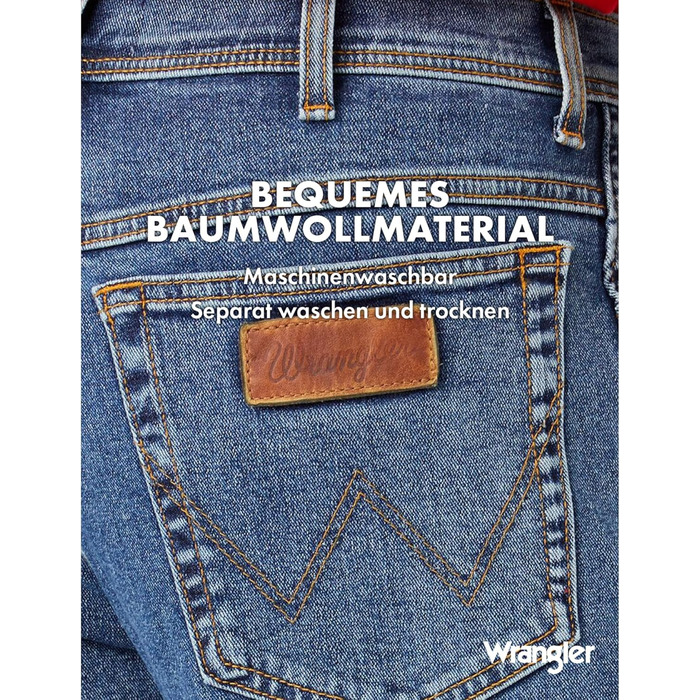 Джинси чоловічі Wrangler Texas 34W/32L Stonewash - класичні джинси з потертим ефектом