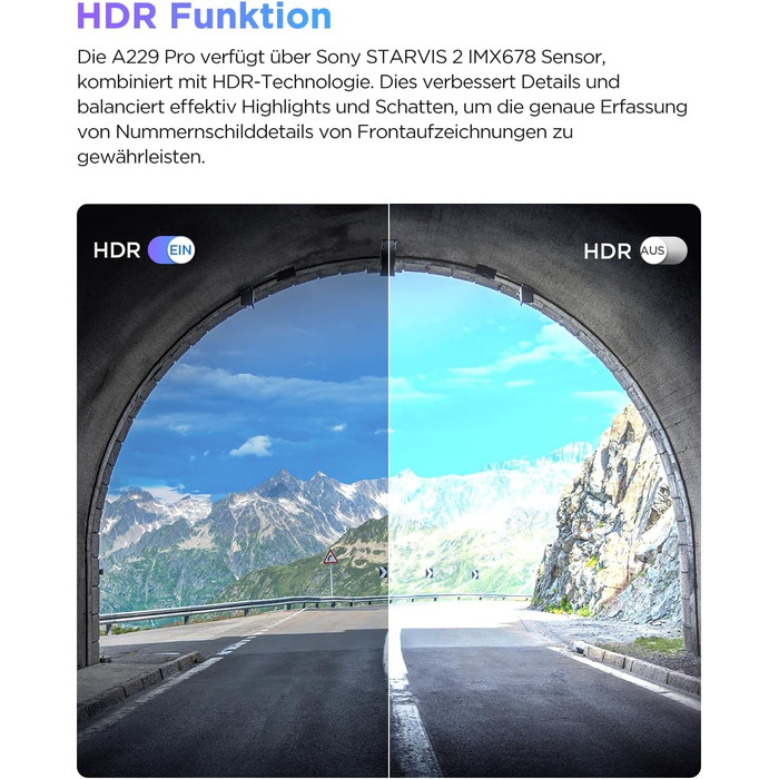 Відеореєстратор VIOFO A229 Pro 4K STARVIS 2, HDR з GPS, Wi-Fi 5GHz, CPL-фільтром та нічним баченням 2.0